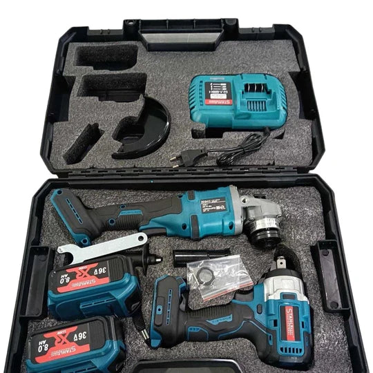 Немски Акумулаторен Гайковерт и Безчетков Ъглошлайф 36V 8,0AH STAHLMAYER
