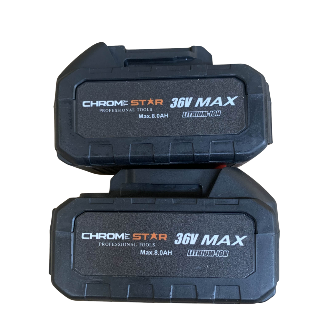 Безчеткова Акумулаторна Лозарска Ножица с 2 батерии и резервен Нож ChromeStar